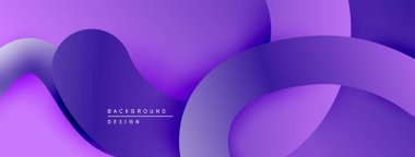 Soyut mor katmanlar akışkan şekiller yaratır. Modern tasarım, pürüzsüz eğimler, minimalist estetik. Dijital projeler için uygun arkaplan.