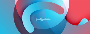 Soyut akışkan şekiller harmanlanarak, canlı bir arkaplan oluşturur. Modern tasarım serin, sıcak renk paletleri kullanır.