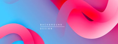 Soyut sıvı şekiller, canlı renklerin karışımı. Pürüzsüz gradyanlar modern arkaplan tasarımı yaratır. Yumuşak kıvrımlar, dinamik bileşim.
