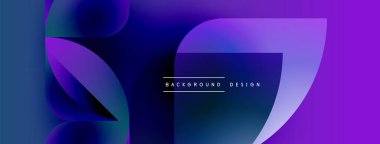 Soyut sıvı şekilleri, mor renkler baskın gelir. Modern tasarım elementleri dinamik görsel etki yaratır. Arkaplan eğrileri, eğrileri gösterir.