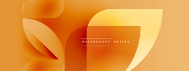 Soyut turuncu tasarım. Pürüzsüz şekiller örtüşür, dinamik görsel akış yaratır. Modern estetik, arka planlar ve sunumlar için uygun..
