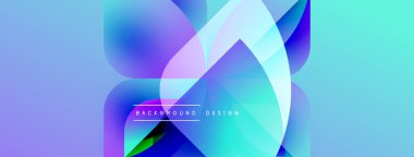 Soyut akışkan şekiller harmanlanarak canlı turkuaz ve mor renkler yaratır. Modern tasarım metin arkaplan tasarımını merkezde konumlandırır.