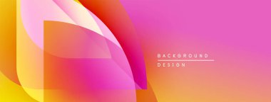 Soyut enerjik tasarım. Yumuşak gradyanlar turuncu, pembe ve sarı renkleri harmanlarlar. Modern estetik, dijital arkaplan veya sunumlar için uygun.