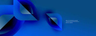Soyut mavi şekiller örtüşüyor ve dinamik bir değişim etkisi yaratıyor. Modern tasarım arka planlar ve sunumlar için uygundur. Basit, temiz estetik..