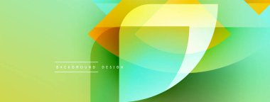 Soyut enerjik tasarım. Üst üste binen şekiller dinamik değişim etkisi yaratır. Çeşitli projeler için modern arkaplan.