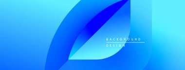 Soyut mavi eğimler akan şekiller yaratır. Minimalist tasarım metin okuma arkaplan tasarımı içerir. Yumuşak geçişler, modern estetik.