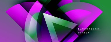 Soyut tasarım canlı mor, yeşil eğimlere sahiptir. Dairesel şekiller, dinamik görsel efektler yaratır. Modern arkaplan dokusu.