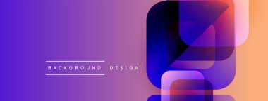 Soyut eğim arkaplanı. Üst üste binen şekiller dinamik görsel efekt yaratır. Modern tasarım elementleri yenilik ve teknoloji öneriyor.