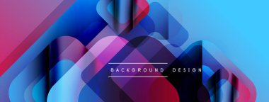 Soyut sıvı şekilleri örtüşür, canlı gradyanlar yaratır. Mavi, pembe, mor renkler tasarımda baskın. Modern estetik.