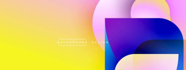 Soyut eğim arkaplanı. Sarı, pembe, mor renkler düzgün bir şekilde harmanlanır. Modern tasarım elementleri dinamik görsel etki yaratır. Minimalist estetik.