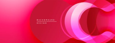 Soyut pembe tasarım. Üst üste binen katmanlar dinamik görsel efekt yaratır. Yumuşak eğim, modern estetik. Dijital projeler için uygun arkaplan.