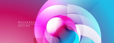 Soyut sıvı şekiller, canlı renklerin karışımı. Modern tasarım, gradyan etkisi dinamik kompozisyon yaratır. Düz geçişler, görsel uyum..