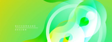 Soyut sıvı şekilleri, canlı yeşil renkler, pürüzsüz gradyanlar. Arka planlar ve sunumlar için modern tasarım öğesi. Minimalist estetik.