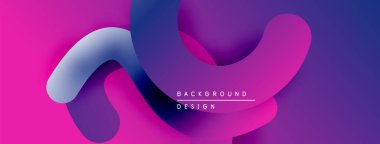 Soyut sıvı şekiller, canlı mor renkler, modern tasarım. Renkler derinlik yaratır, pürüzsüz geçişler. Arkaplan ögesi.