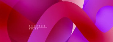 Soyut sıvı şekilleri örtüşür, canlı morumsu, mor, kırmızı renkler yaratır. Arka planlar için modern tasarım ögesi.