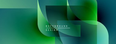 Soyut geometrik şekiller, gradyanlar, deniz mavisi renkleri tasarımda baskın. Modern estetik, pürüzsüz geçişler görsel derinlik yaratır.