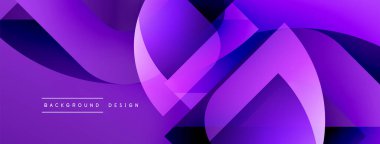 Soyut mor tasarım akış şekilleri, gradyanlar, dinamik bileşimler içerir. Dijital projeler için modern arkaplan.