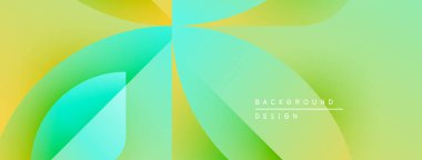 Soyut akışkan şekiller harmanlanır, canlı sarı, yeşil gradyanlar oluşturur. Modern tasarım enerji, hareket, pozitiflik öneriyor. Mevcut en küçük metin.