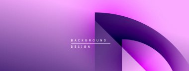 Soyut mor eğimli arkaplan. Modern tasarım eğri şekiller içeriyor, metin arka plan tasarımı okuyor. Minimalist estetik, canlı renkler.