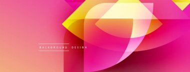 Soyut sıvı şekilleri, canlı pembeler, portakallar, sarılar dinamik bir zemin oluşturur. Modern tasarım elementleri enerji, akış önerir.