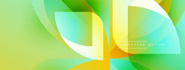 Soyut sıvı şekiller harmanlanır, canlı yeşil, sarı renkler yaratır. Modern tasarım hareketi, enerjiyi, tazeliği öneriyor. Mevcut en küçük metin.