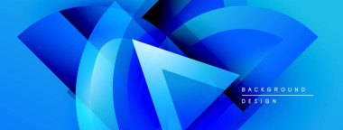 Soyut mavi tasarım katmanlı şekiller, gradyanlar içerir. Modern estetik, dinamik bileşim, uygun arkaplan ögesi.