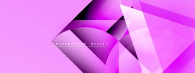 Soyut pembe arka plan. Geometrik şekiller, dinamik görsel efekt oluşturur. Sancaklar ve sunumlar için modern tasarım uygun.
