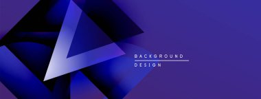 Soyut mavi tasarım. Geometrik şekiller, dinamik görsel efekt oluşturur. Metin arka plan tasarımı okur. Modern estetik.