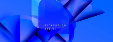 Soyut mavi tasarım dinamik şekiller, gradyanlar içerir. Modern estetik arka planlar, sunumlar, dijital sanat için uygun. Temiz, canlı kompozisyon.