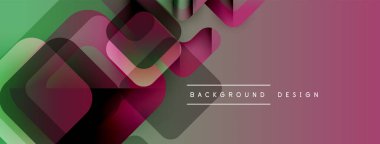 Soyut geometrik şekiller örtüşür, canlı bir değişim etkisi yaratır. Arkaplan ve sunumlar için uygun modern tasarım.