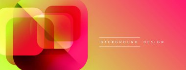 Soyut geometrik şekiller örtüşür, canlı bir değişim etkisi yaratır. Sarı, turuncu, kırmızı renkler tasarımda baskın. Modern, şık arkaplan.