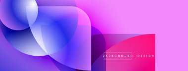 Soyut sıvı şekiller, canlı mor renkler, modern tasarım. Gradyan renkler dinamik görsel efekt yaratır. Minimalist metin örtüsü mevcut.