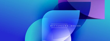 Soyut mavi gradyanlar çakışıyor, dinamik görsel etki yaratıyor. Metin, arkaplan tasarımını merkezi biçimde okur. Modern, temiz estetik.