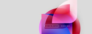 Soyut renkli şekiller örtüşür, dinamik görsel efekt yaratır. Arkaplanda pembe, mavi ve mor renkler var. Metin arkaplan tasarımı okur.