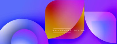 Soyut gradyanlar harmanlanarak sıvı şekiller oluşturur. Canlı renkler kompozisyona hakim, modern tasarım elementlerini işaret ediyor. Pürüzsüz geçişler görsel cazibeyi tanımlar.