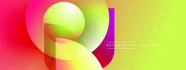 Soyut, enerjik şekiller çakışıyor. Renkler karışıyor, dinamik görsel efekt yaratıyor. Modern tasarım elementleri enerji ve yenilik öneriyor.