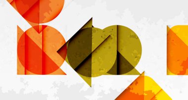 Soyut geometrik şekiller, canlı renkler, katmanlı tasarım. Dokulu arka plan modern görsel etki yaratır. Kompozisyon dinamik ve enerjik hissettiriyor..