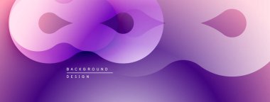 Soyut mor eğimli şekiller çakışıyor. Modern tasarım akıcılığı, dinamizmi, yumuşak kıvrımları çağrıştırıyor. Dijital projeler için uygun arkaplan.