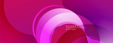 Soyut akış şekilleri, canlı mor renkler, pürüzsüz gradyanlar modern arkaplan tasarımı yaratır. Minimalist estetik.