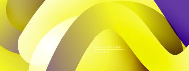 Soyut sarı mor tasarım. Pürüzsüz akış şekilleri dinamik görsel efektler yaratır. Sunumlar ve grafikler için modern arkaplan.