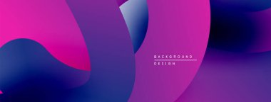 Soyut sıvı şekilleri canlı mor, pembe ve deniz mavisi renkleri harmanlar. Modern tasarım hareketi, enerjiyi ve derinliği çağrıştırıyor. Minimalist estetik.