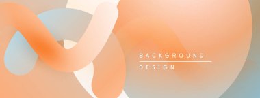 Soyut akışkan şekiller, yumuşak eğimler. Şeftali, mavi, gri renkler kusursuz bir şekilde harmanlanır. Arka planlar için modern tasarım ögesi.