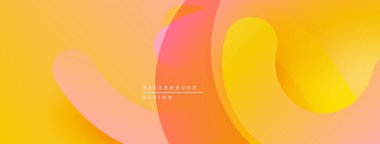 Soyut arkaplan özellikleri akan şekiller, sıcak renkler. Gradyan, turuncu, sarı ve şeftali tonlarını harmanlıyor. Minimalist tasarım, modern estetik.