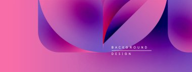 Soyut gradyanlar harmanlanarak sıvı şekiller oluşturur. Pembe, mor renkler tasarıma hakim, modern estetiğe işaret ediyor. Metin arkaplan tasarımı okur.