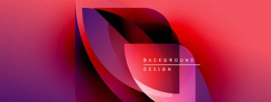 Soyut tasarım canlı pembeler, morlar, kırmızılar içerir. Modern geometrik şekiller dinamik görsel efektler yaratır. Metin arkaplan tasarımı okur.