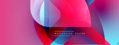 Soyut sıvı şekilleri örtüşür, canlı pembeler, maviler, morlar yaratır. Gradyan efektli modern tasarım, metin arkaplan tasarımı.