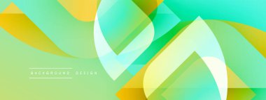 Soyut arkaplan dalgalı şekiller, canlı sarı, yeşil renkler. Modern tasarım dinamik görsel deneyim yaratır.