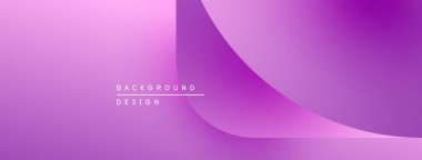 Soyut mor eğimli arkaplan. Üst üste binen şekiller, sunumlar veya dijital sanat için uygun modern tasarım yaratır. Minimalist estetik.