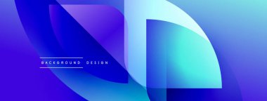 Soyut gradyanlar harmanlanarak, dinamik görsel akış yaratır. Mavi, mor renkler egemen, modern tasarım unsurlarını gösteriyor. Mevcut en küçük metin.