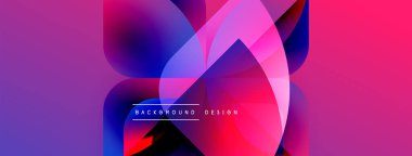 Soyut sıvı şekiller harmanlanarak canlı pembeler, maviler ve morlar yaratır. Arkaplan ve sunumlar için modern tasarım ögesi.